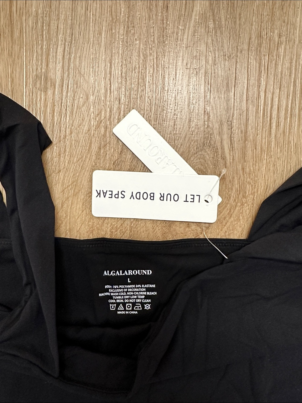 Black Square-Neck Sleeveless Bodysuit - Picture 3 of 5